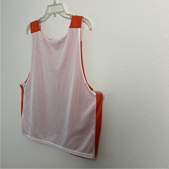 Nike Reversible Orange/White Mesh Dri-Fit Practice Jersey Men’s Lg Basketball - Picture 13 of 14